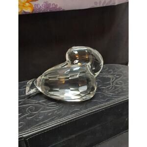 Shannon's Crystal Duck Goose Faceted Cut looking backwards Great Gift